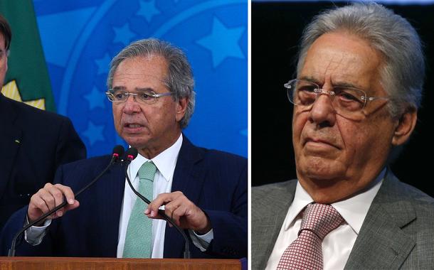 Jair Bolsonaro, Paulo Guedes e Fernando Henrique Cardoso
