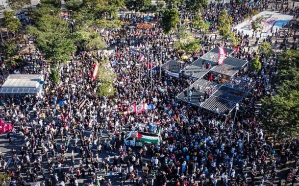 Manifestação em 7 de junho, Largo da Batata, São Paulo