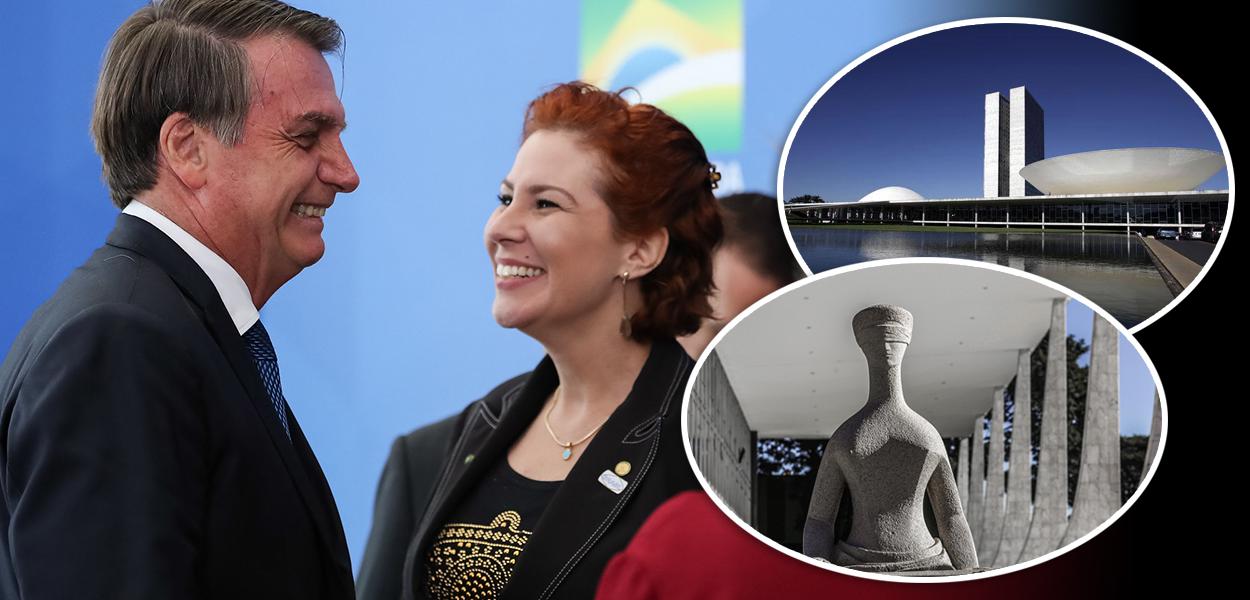 Jair Bolsonaro e Carla Zambelli