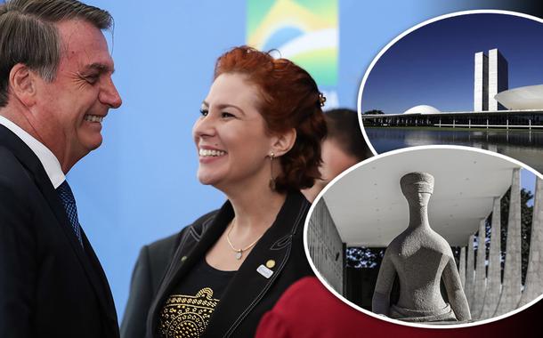 Jair Bolsonaro e Carla Zambelli