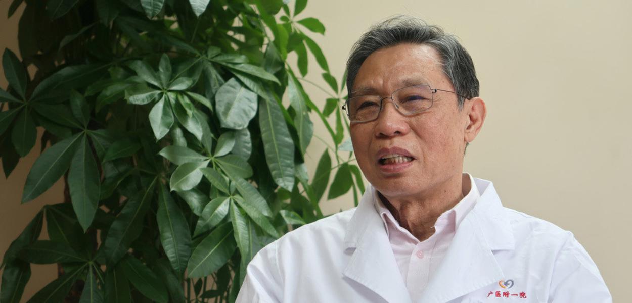 O epidemiologista chinês Zhong Nanshan
