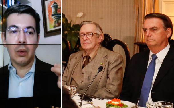 Randolfe Rodrigues, Olavo de Carvalho e Jair Bolsonaro
