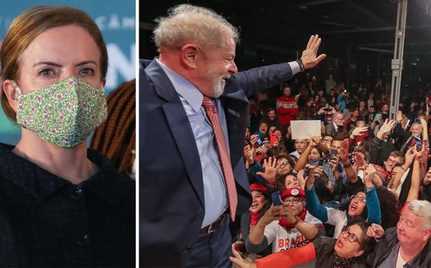 Gleisi Hoffmann e Lula