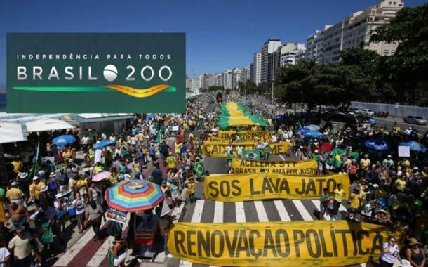 Defesa de ato de direita pelo Instituto Brasil 200.