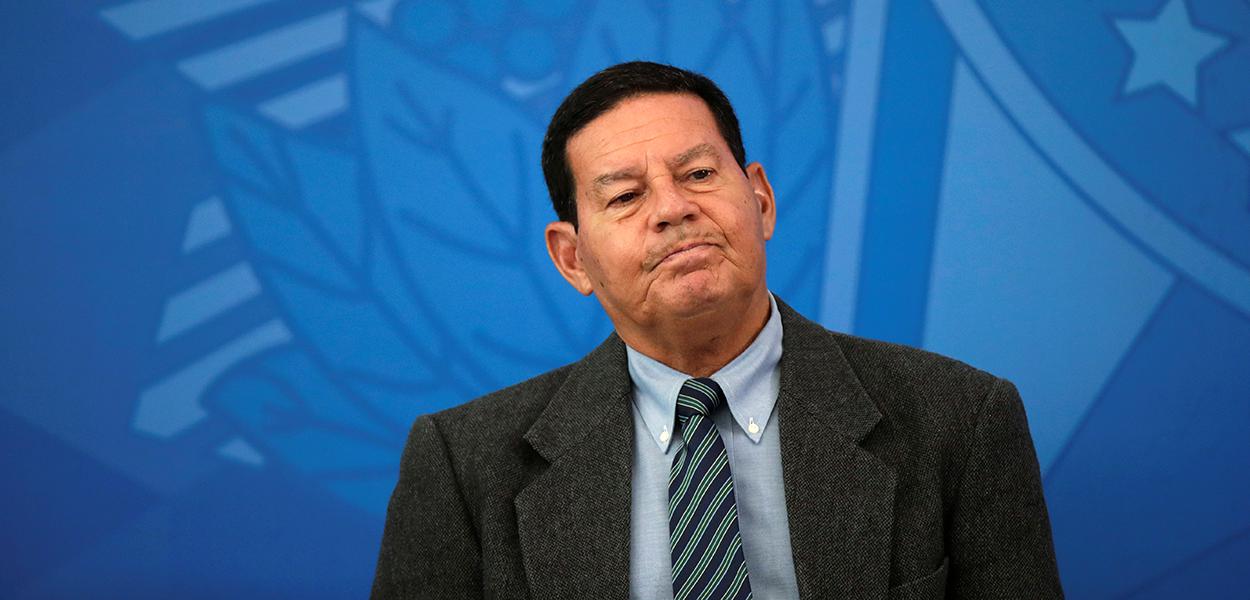 Vice-presidente Hamilton Mourão em Brasília 17/04/2020