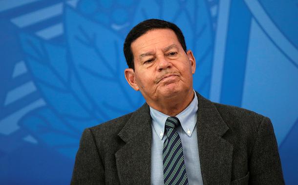 Vice-presidente Hamilton Mourão em Brasília 17/04/2020