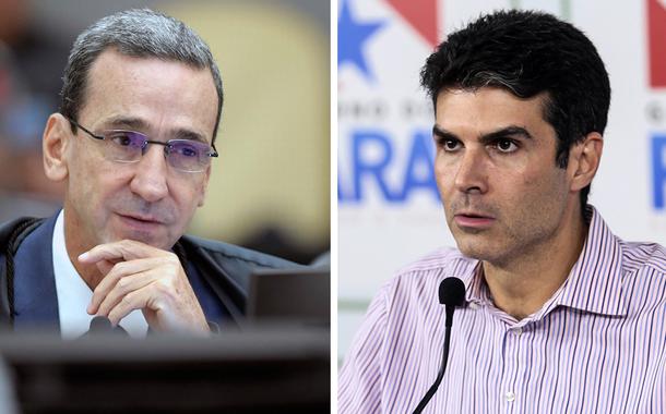 Ministro Francisco Falcão e Helder Barbalho