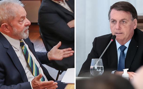 Lula e Jair Bolsonaro