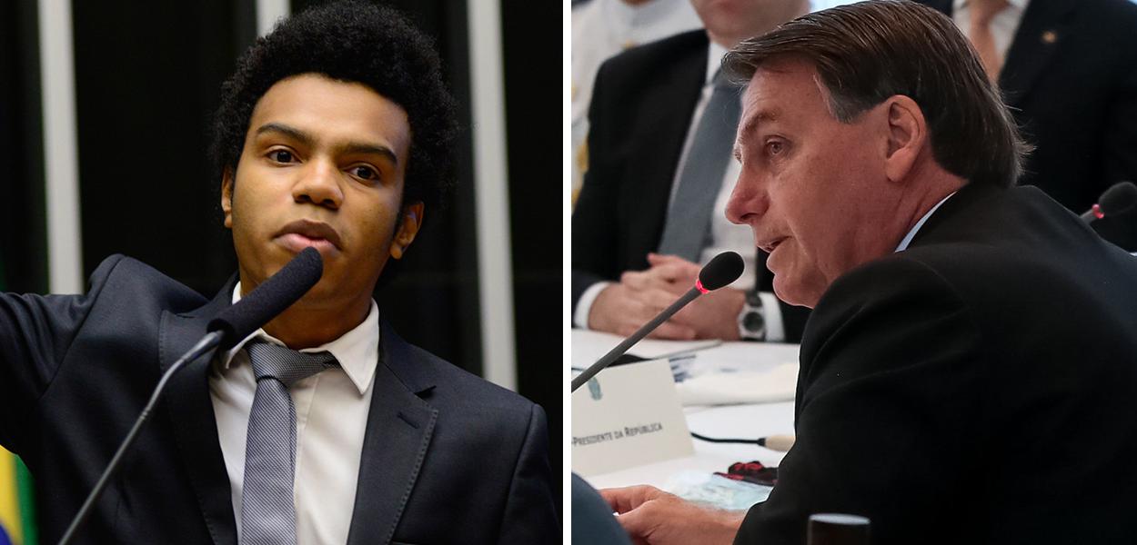 Fernando Holiday e Jair Bolsonaro