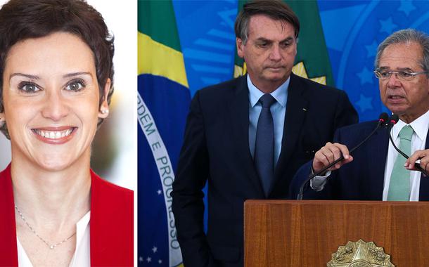 Monica de Bolle / Jair Bolsonaro e Paulo Guedes