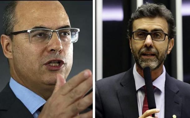 Marcelo Freixo e Wilson Witzel