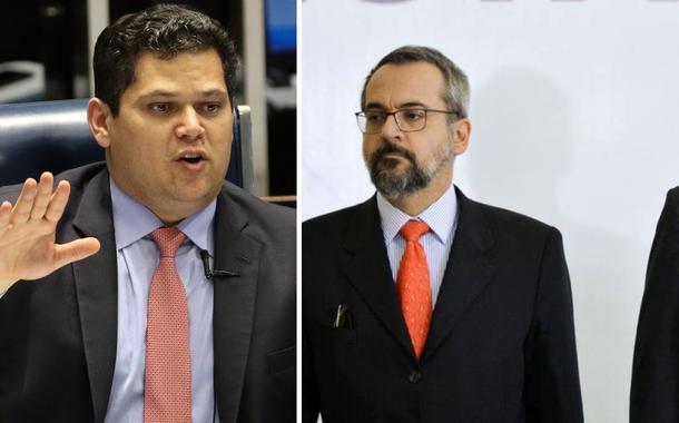 Davi Alcolumbre, Abraham Weintraub e Jair Bolsonaro
