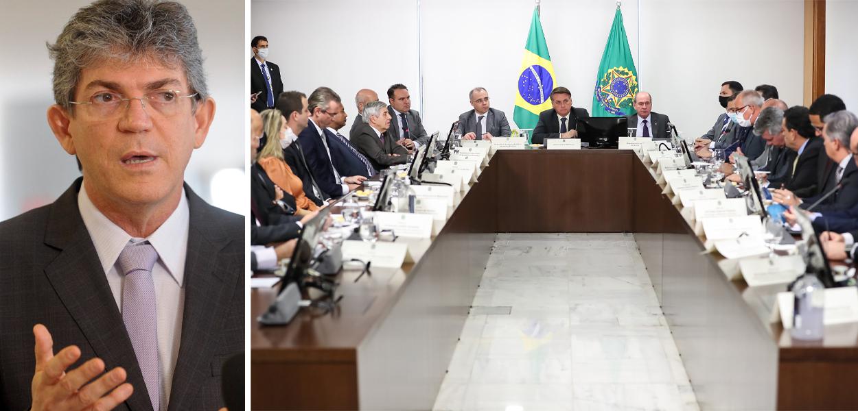 Ricardo Coutinho, Jair Bolsonaro e ministros