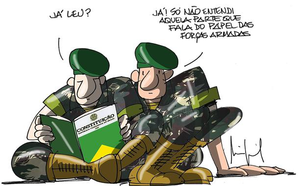 Charge Miguel Paiva Alfabetizando