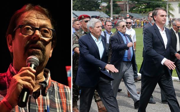 Florestan Fernandes Jr., Augusto Heleno, Jair Bolsonaro e Fernando Azevedo