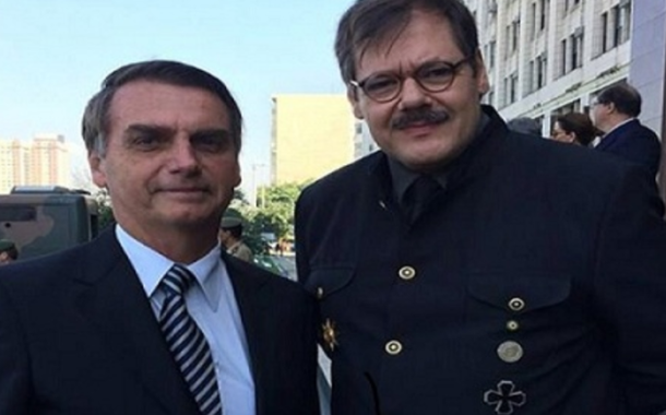 Bolsonaro com o sósia de Hitler