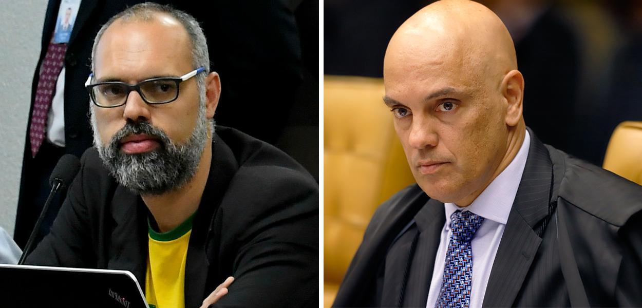 Allan dos Santos e Alexandre de Moraes