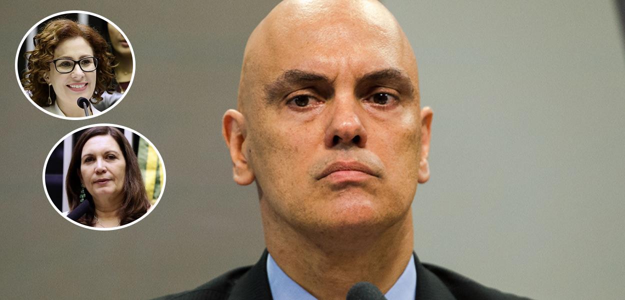 Carla Zambelli, Bia Kicis e Alexandre de Moraes
