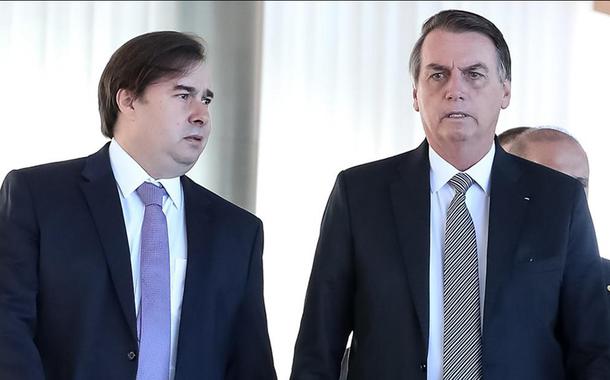 Rodrigo Maia e Jair Bolsonaro