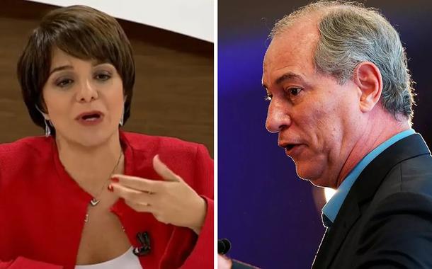 Vera Magalhães e Ciro Gomes