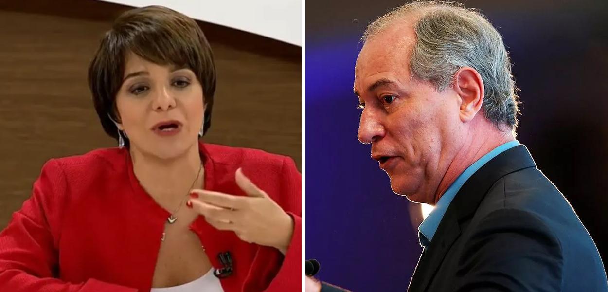 Vera Magalhães e Ciro Gomes