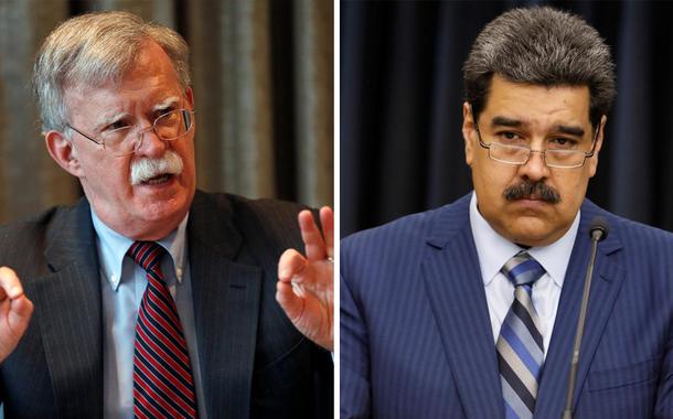 John Bolton e Nicolás Maduro