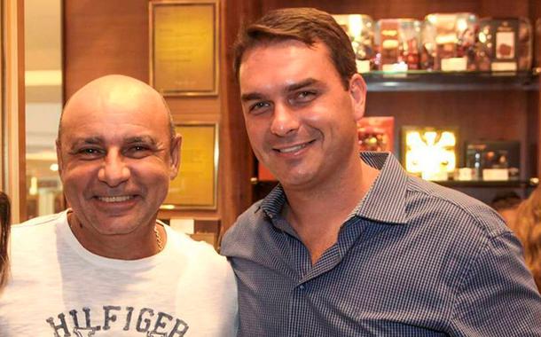Fabrício Queiroz e Flávio Bolsonaro