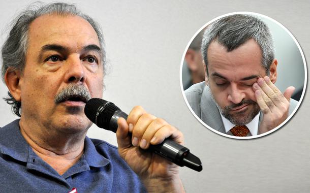 Aloizio Mercadante e o ex-ministro Abraham Weintraub