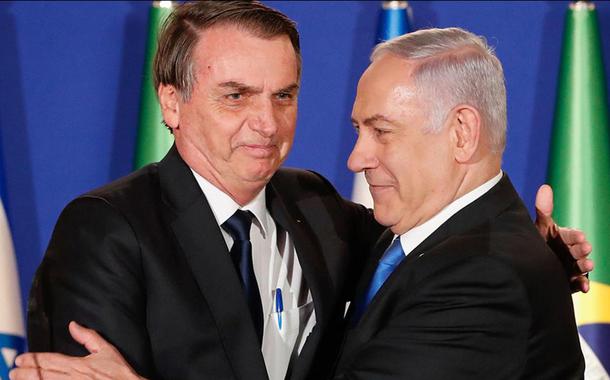 Jair Bolsonaro e Benjamin Netanyahu