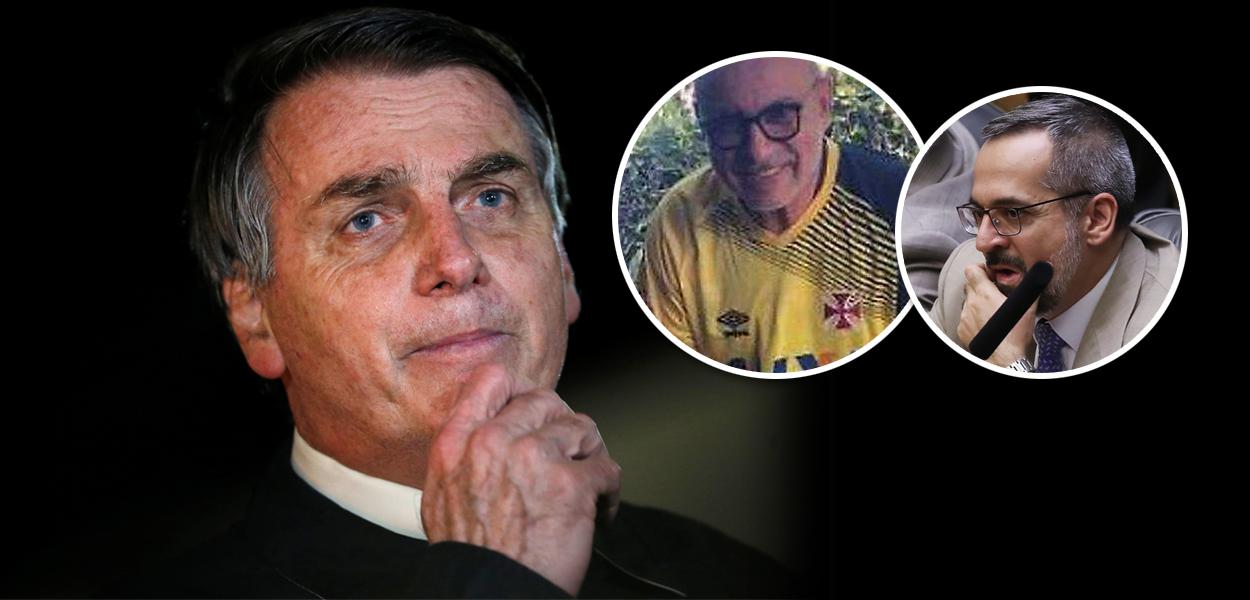 Jair Bolsonaro, Fabrício Queiroz e Abraham Weintraub