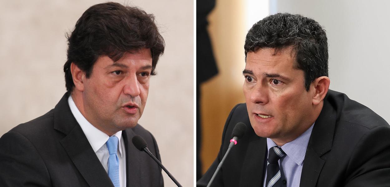 Luiz Henrique Mandetta e Sérgio Moro