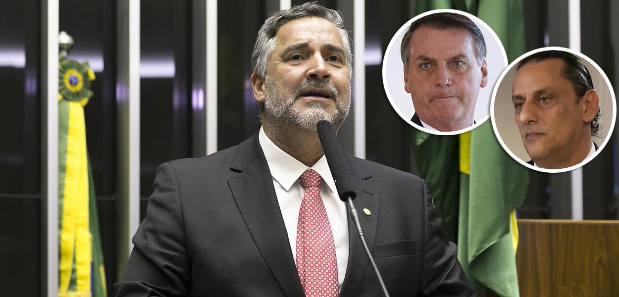 Paulo Pimenta, Jair Bolsonaro e Frederick Wassef