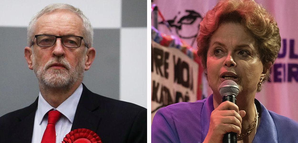 Jeremy Corbyn e Dilma Rousseff