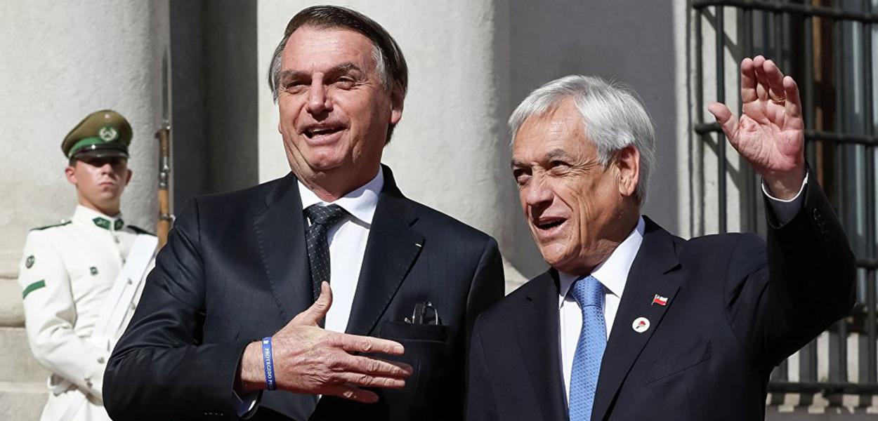 Jair Bolsonaro e Sebastián Piñera