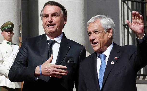 Jair Bolsonaro e Sebastián Piñera