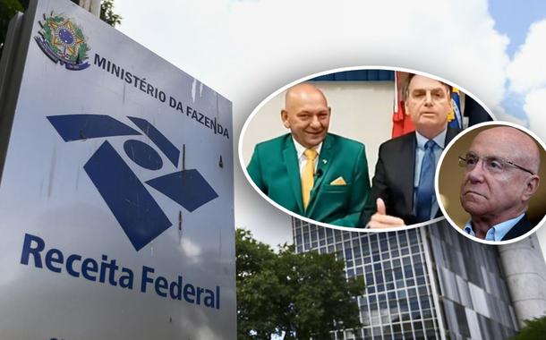 Superintendência da Receita Federal, em Brasília; Luciano Hang, Jair Bolsonaro e Salim Mattar