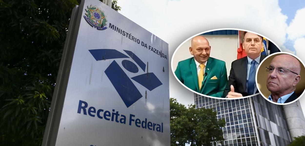 Superintendência da Receita Federal, em Brasília; Luciano Hang, Jair Bolsonaro e Salim Mattar