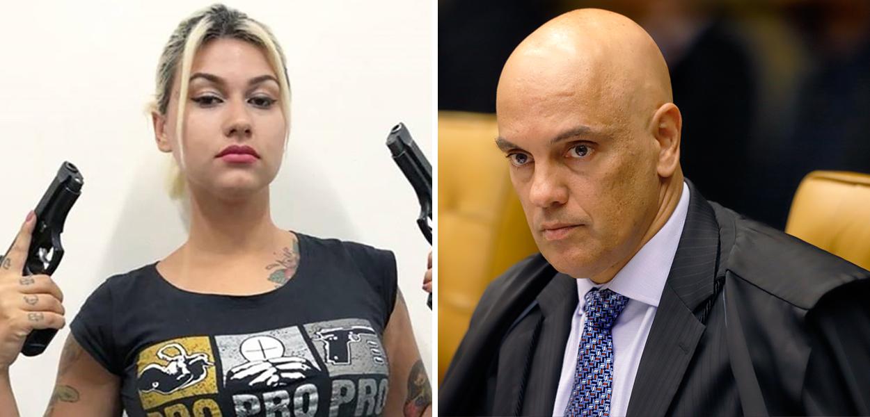 Sara Winter e Alexandre de Moraes