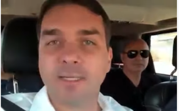 Flávio Bolsonaro e Fabrício Queiroz