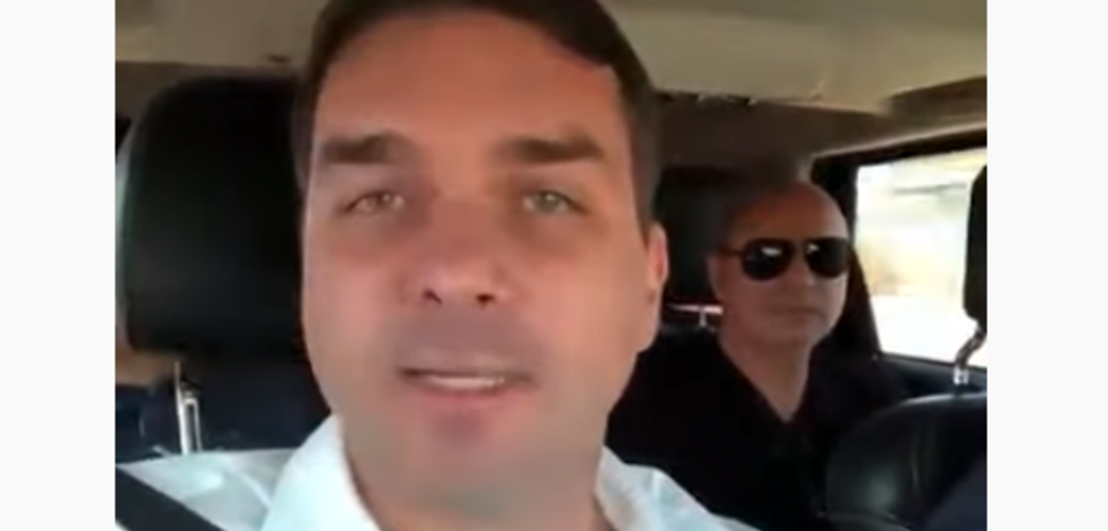 Flávio Bolsonaro e Fabrício Queiroz