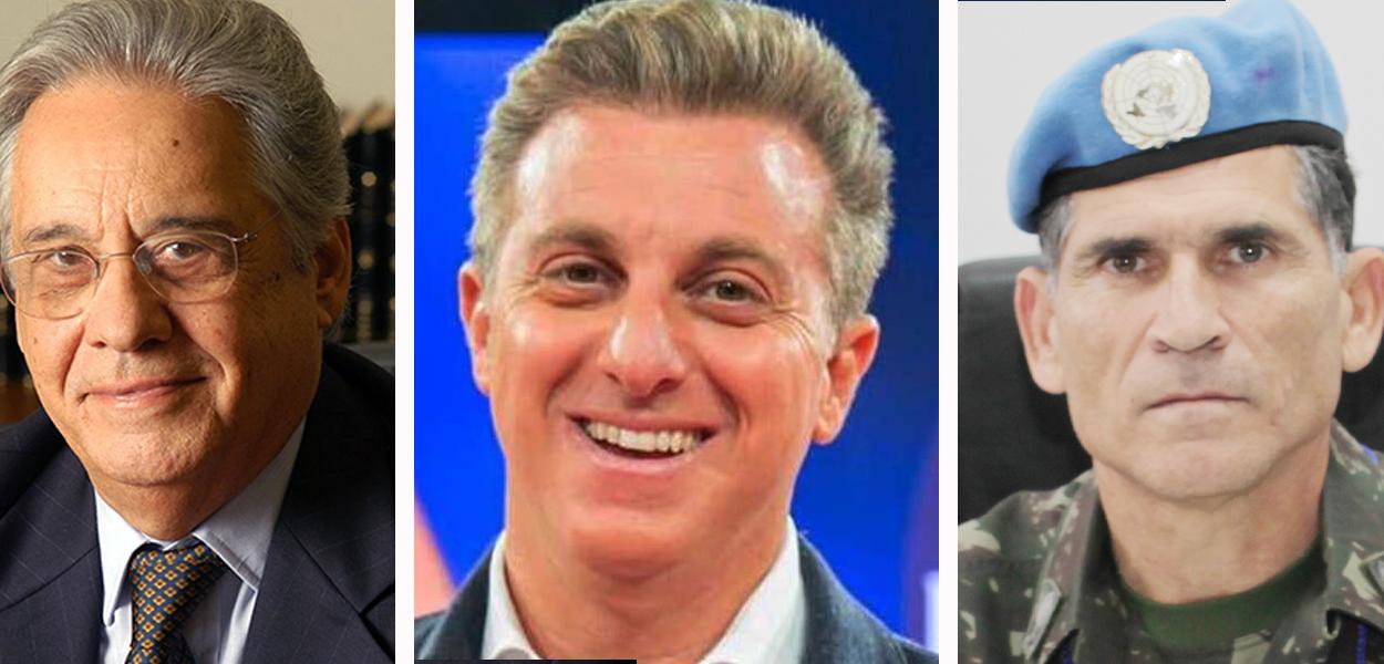 Fernando Henrique Cardoso, Luciano Huck e Santos Cruz