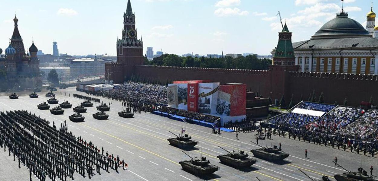 Parada da Vitória na Praça Vermelha em Moscou, 24 de junho de 2020