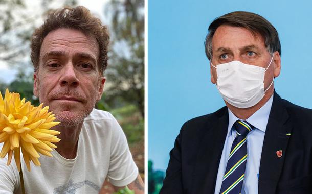 Nando Reis e Jair Bolsonaro