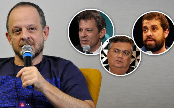 Breno Altman, Fernando Haddad, Flávio Dino e Guilherme Boulos