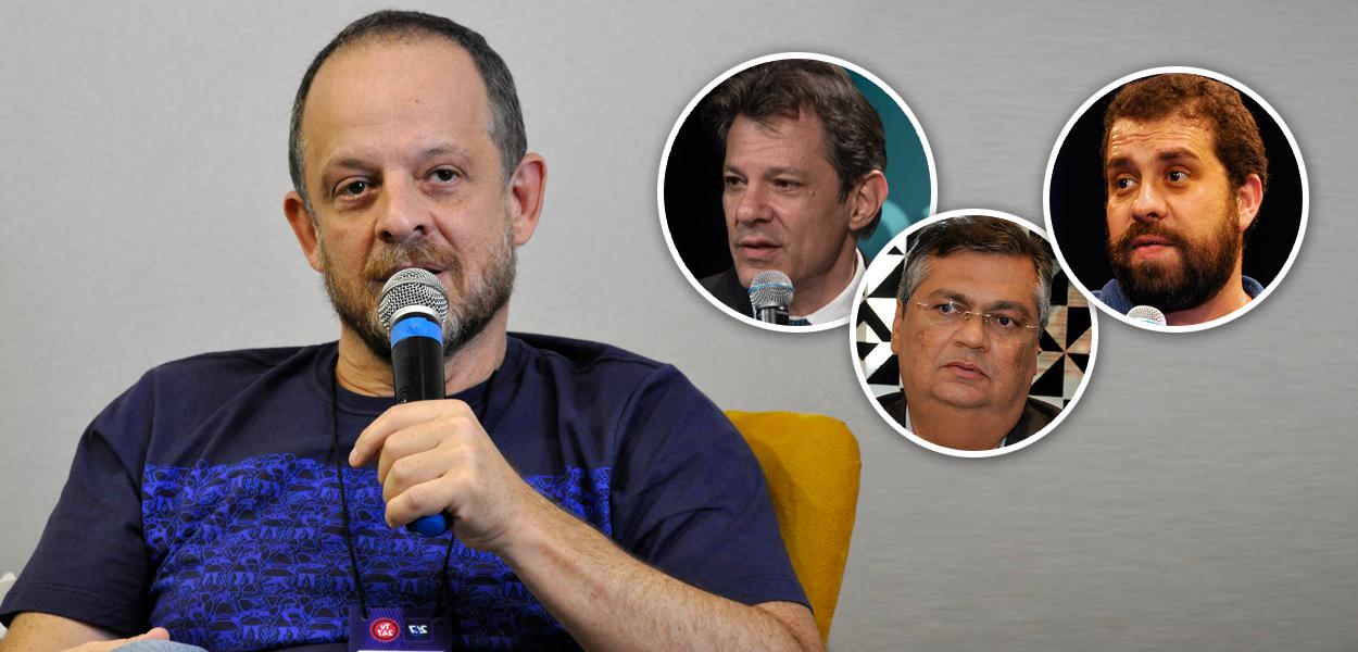 Breno Altman, Fernando Haddad, Flávio Dino e Guilherme Boulos