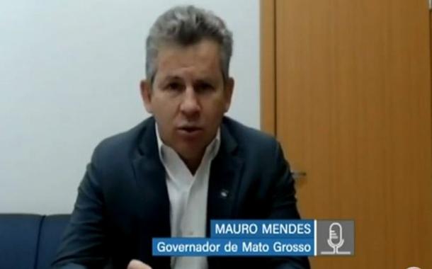 Governador Mauro Mendes participou de reunião remota da comissão mista que acompanha as ações de combate à covid-19