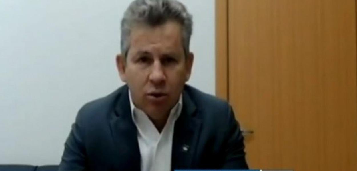 Governador Mauro Mendes participou de reunião remota da comissão mista que acompanha as ações de combate à covid-19