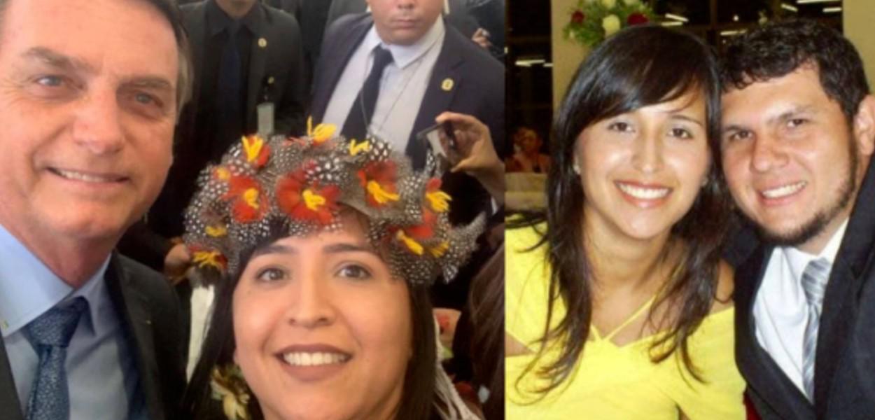 Jair Bolsonaro, Sandra Terena e Oswaldo Eustáquio