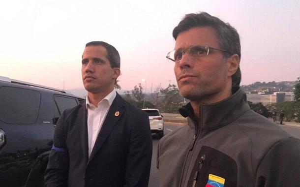 Juan Guaidó e Leopoldo López