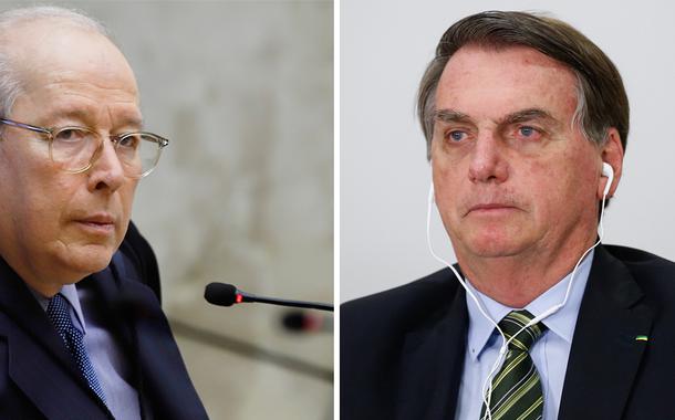 Celso de Mello e Jair Bolsonaro